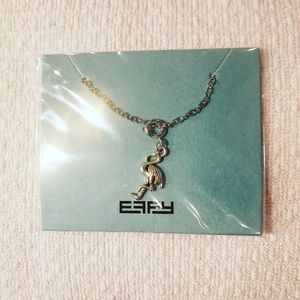 NEW Effy Flamingo Necklace 18" Sterling Silver